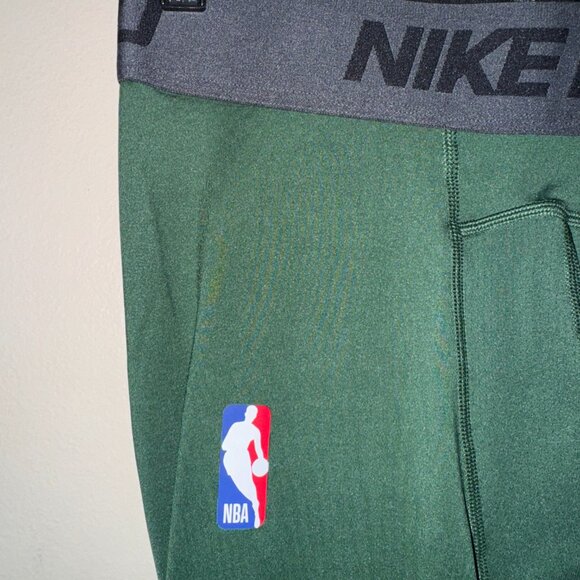 Nike Pro NBA Compression 3/4 Pants Team Issue Dri-FIT Green DN1547-323 - Picture 5 of 14
